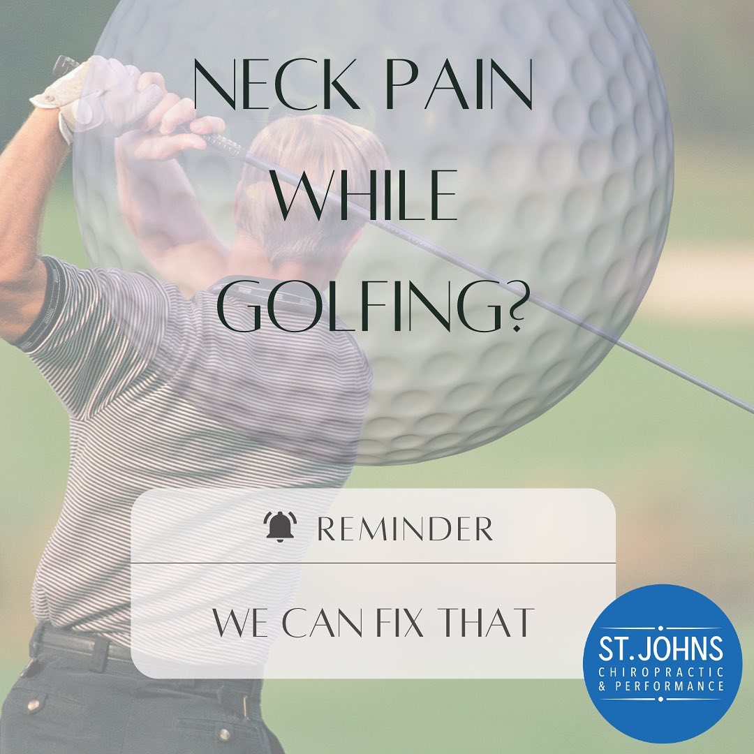 Is neck pain throwing off your golf game? Dr. Grant Speer has assisted many local golfers in getting rid of aches and pains to help them get back on the course. 

He is also certified by the Titleist Performance Institute which is the global leader in evaluating mobility & stability limitations within the body as well as swing faults. 

If you are a golfer who is dealing with limited mobility or even pain during or after your rounds, then you could benefit from our comprehensive approach and care!

Our goal is to get you out of pain and back to the golf course as quickly as possible! For more information, visit our website or the link in our bio